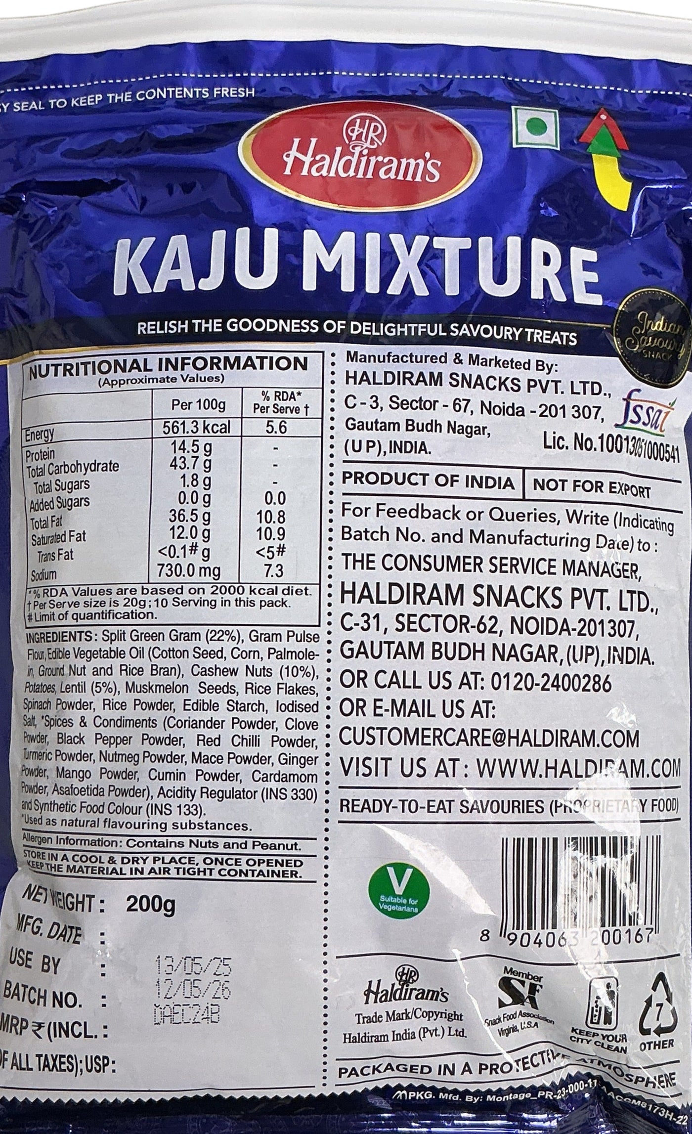 Haldirams Kaju Mixture 200g - Image 2