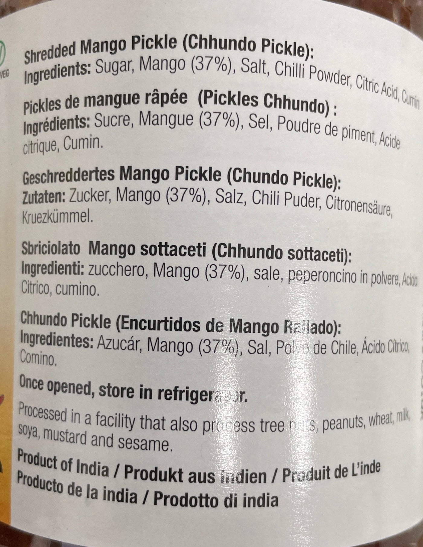 Ashoka Pickle Mango Chhundo 575g - Image 2