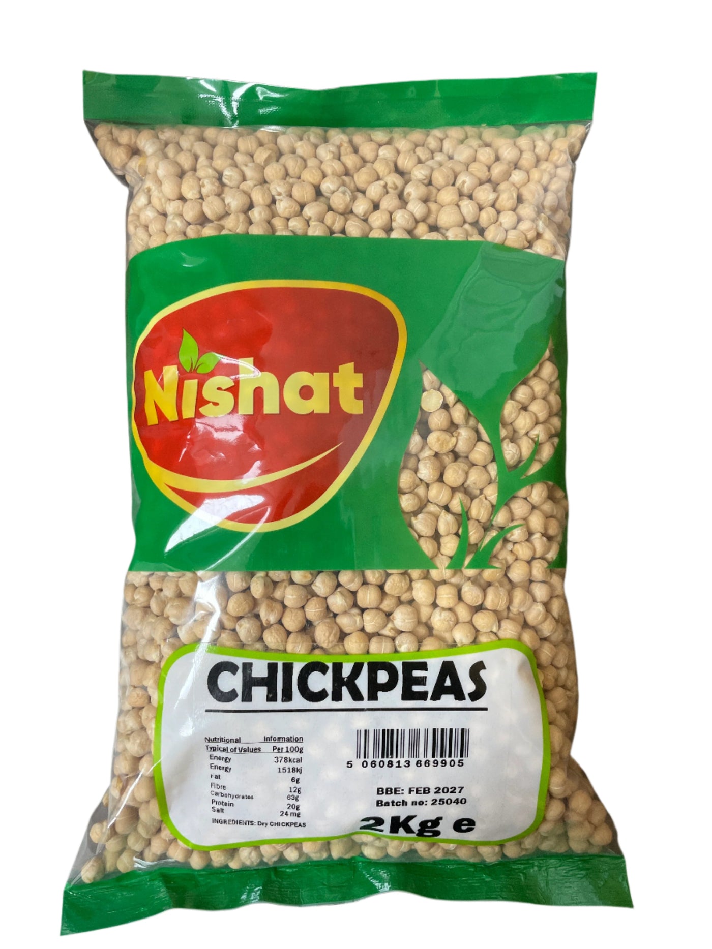 Nishat Chick Peas White Chana 2Kg