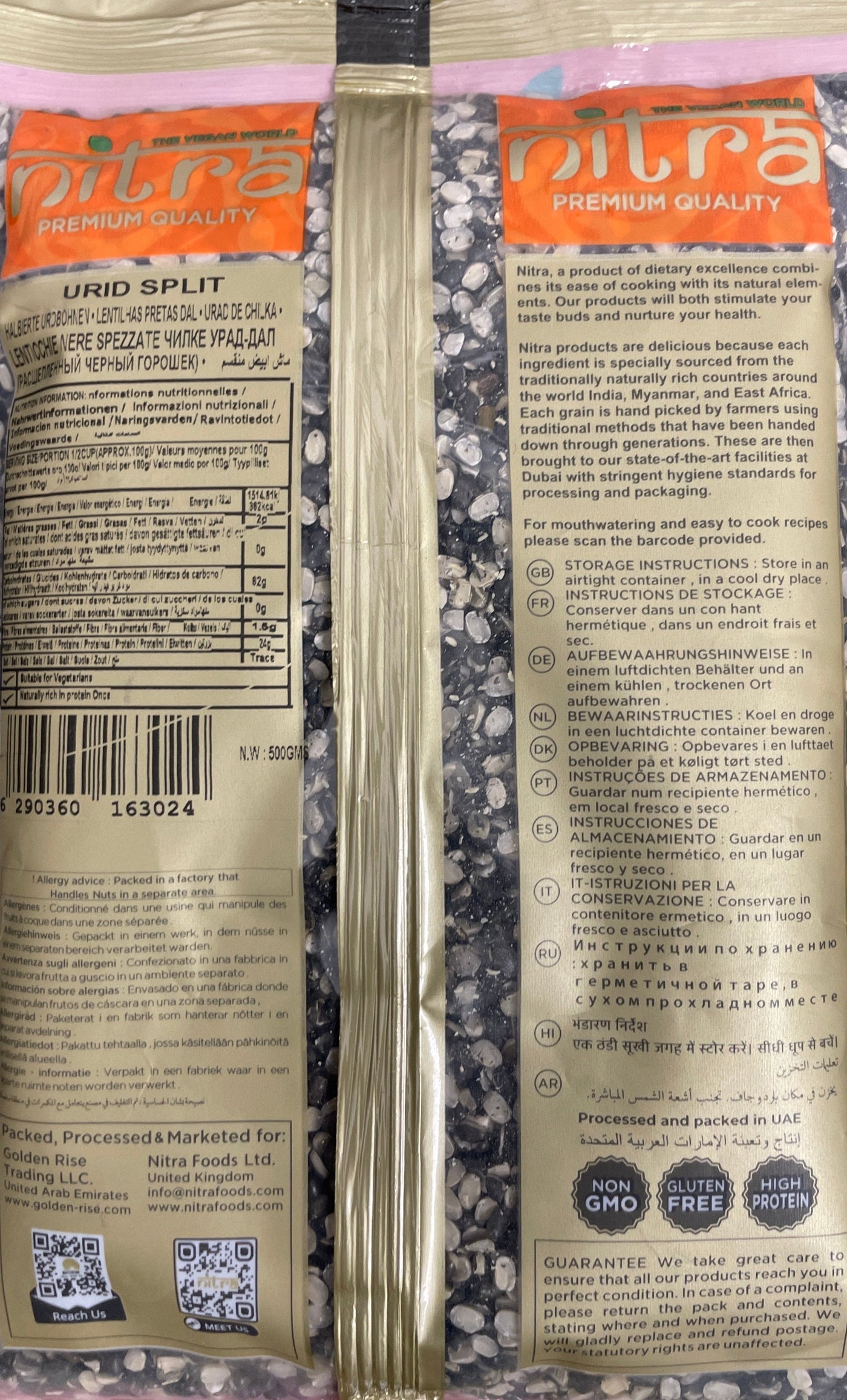 Nitra Lentils Urid Split Dall 500g Buy 1 Get 1 Free Mix & Match - Image 2