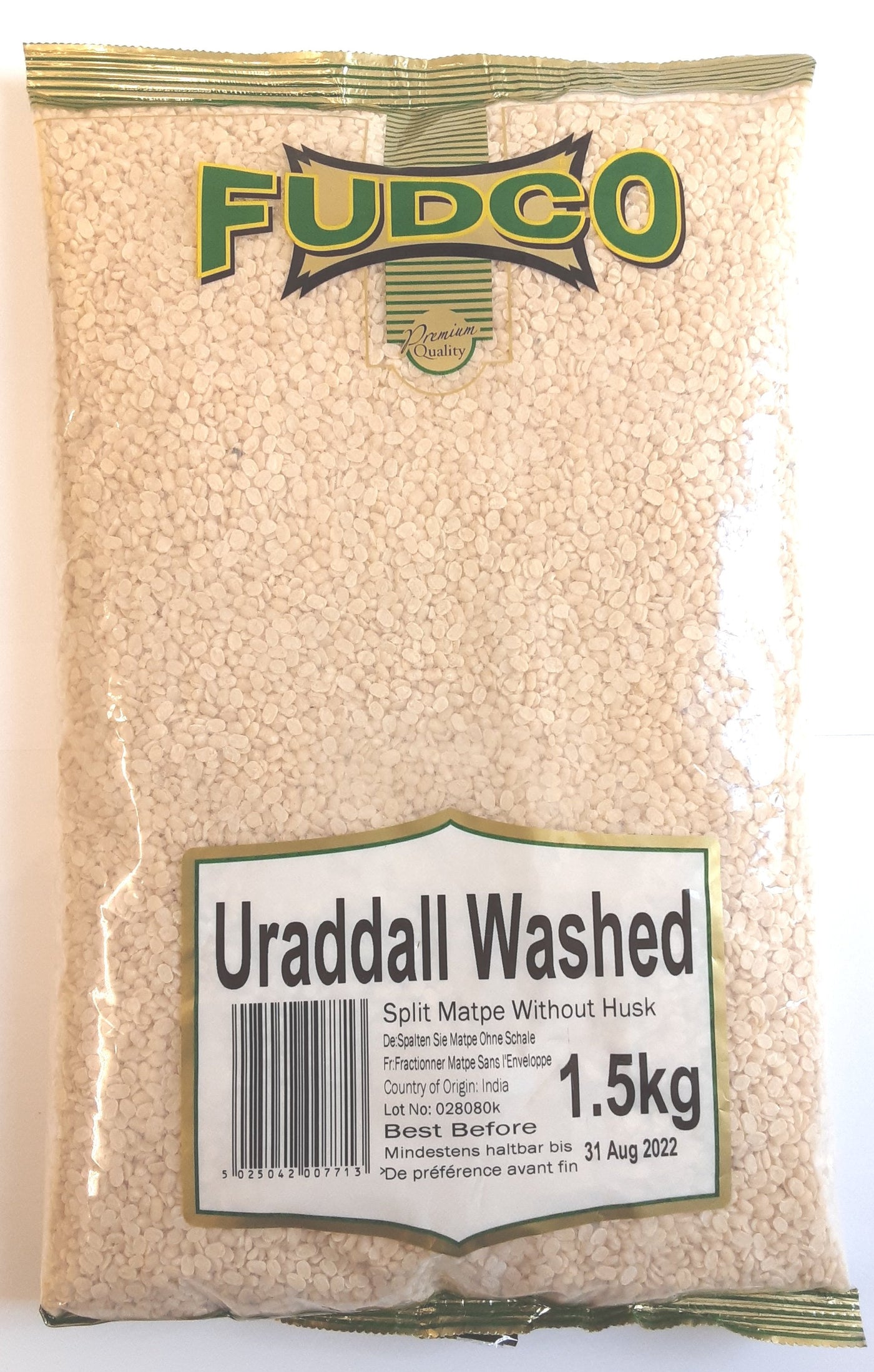 Fudco Lentils Urad Dall Washed 1.5kg