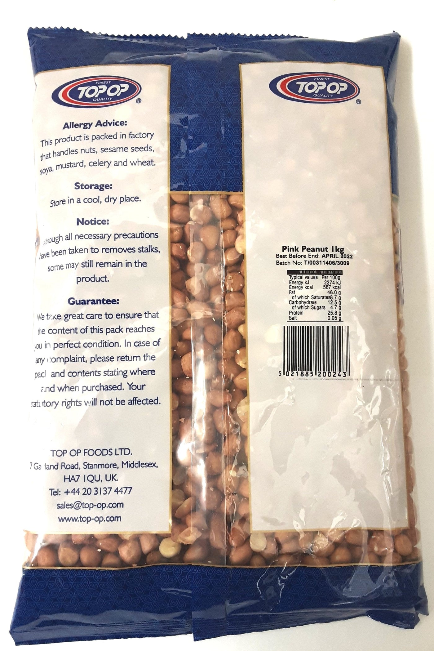 Top Op Pink Skin Peanut 1kg - Image 2