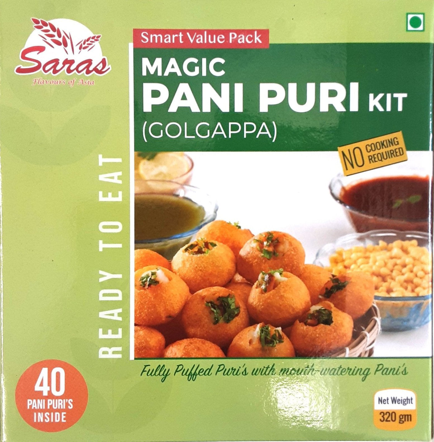 Saras Pani Puri Golgappa Kit 40pcs