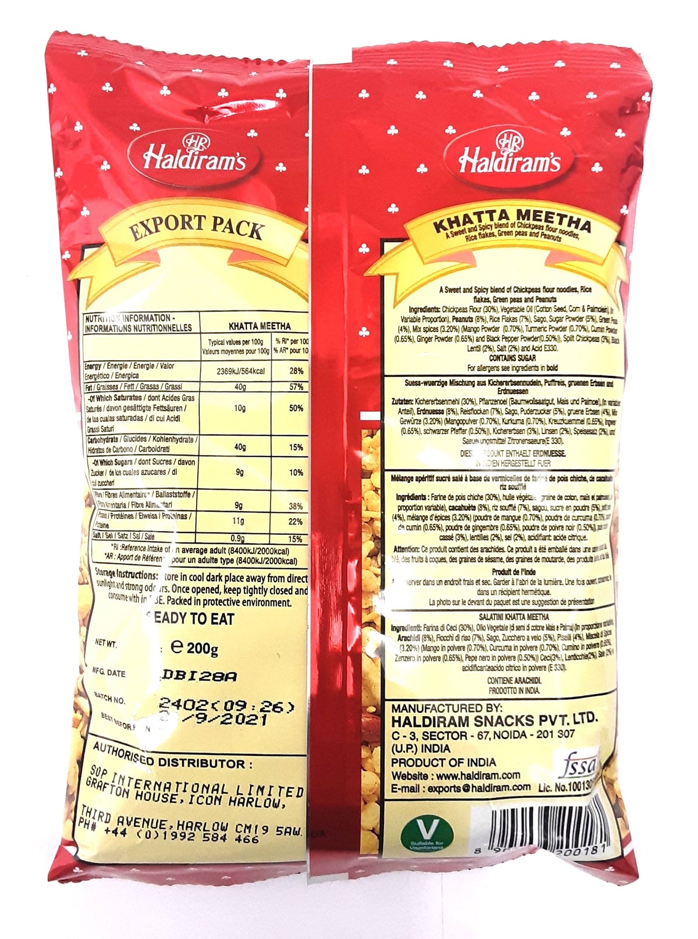 Haldirams Khatta Meetha 200g PM - Image 2
