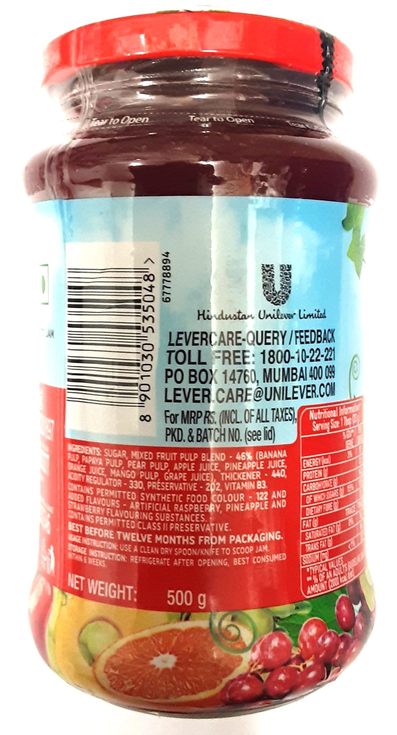 Kissan Mixed Fruit Jam 500g - Image 2
