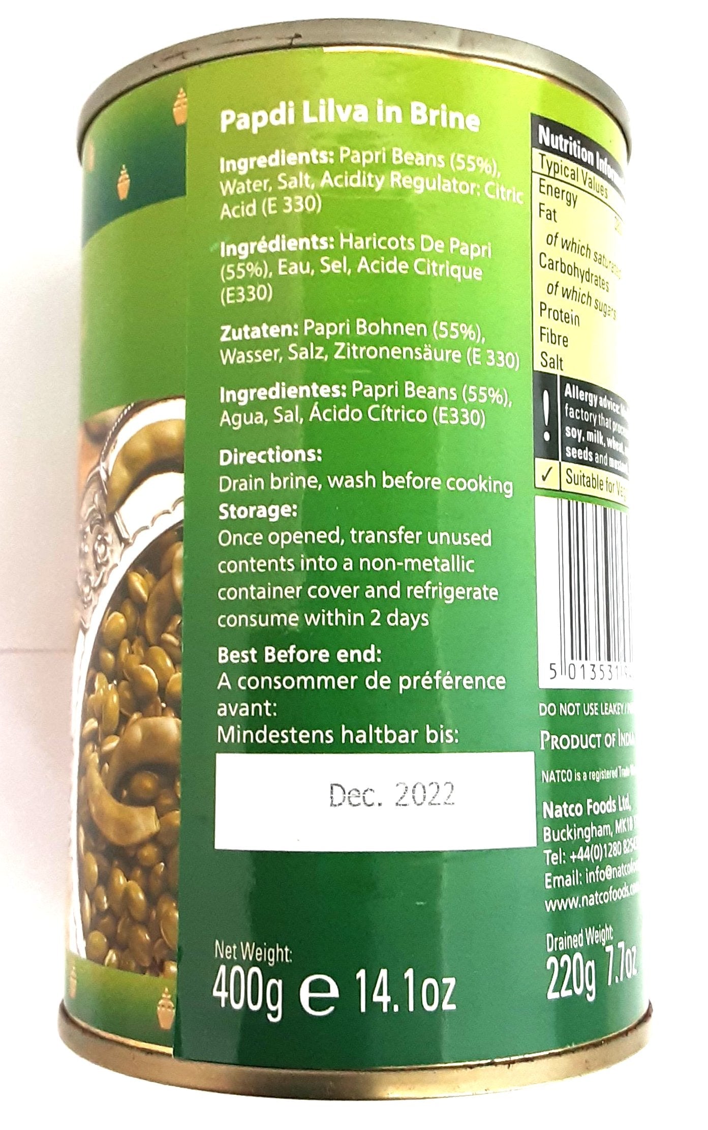 Natco Papdi Lilva in Brine 400g - Image 2