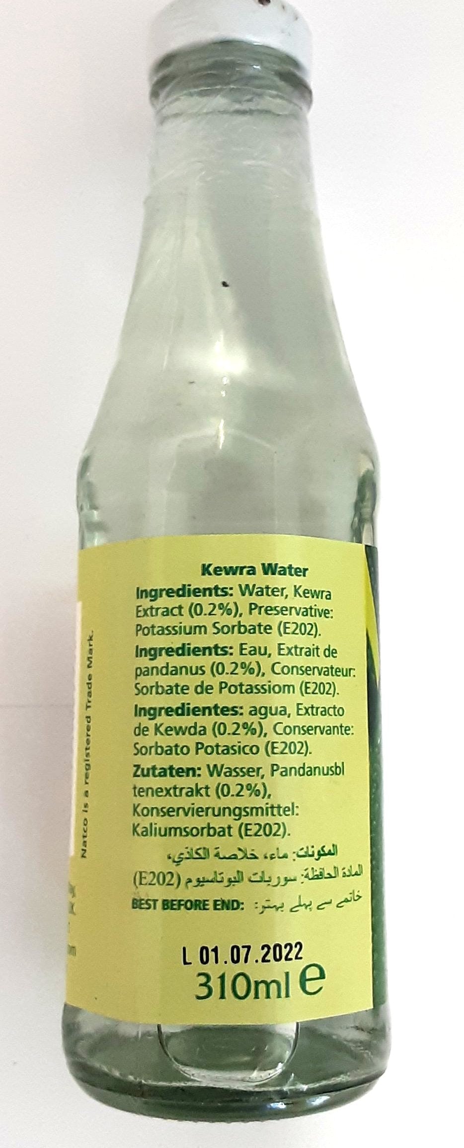 Natco Kewra Water 310ml - Image 2