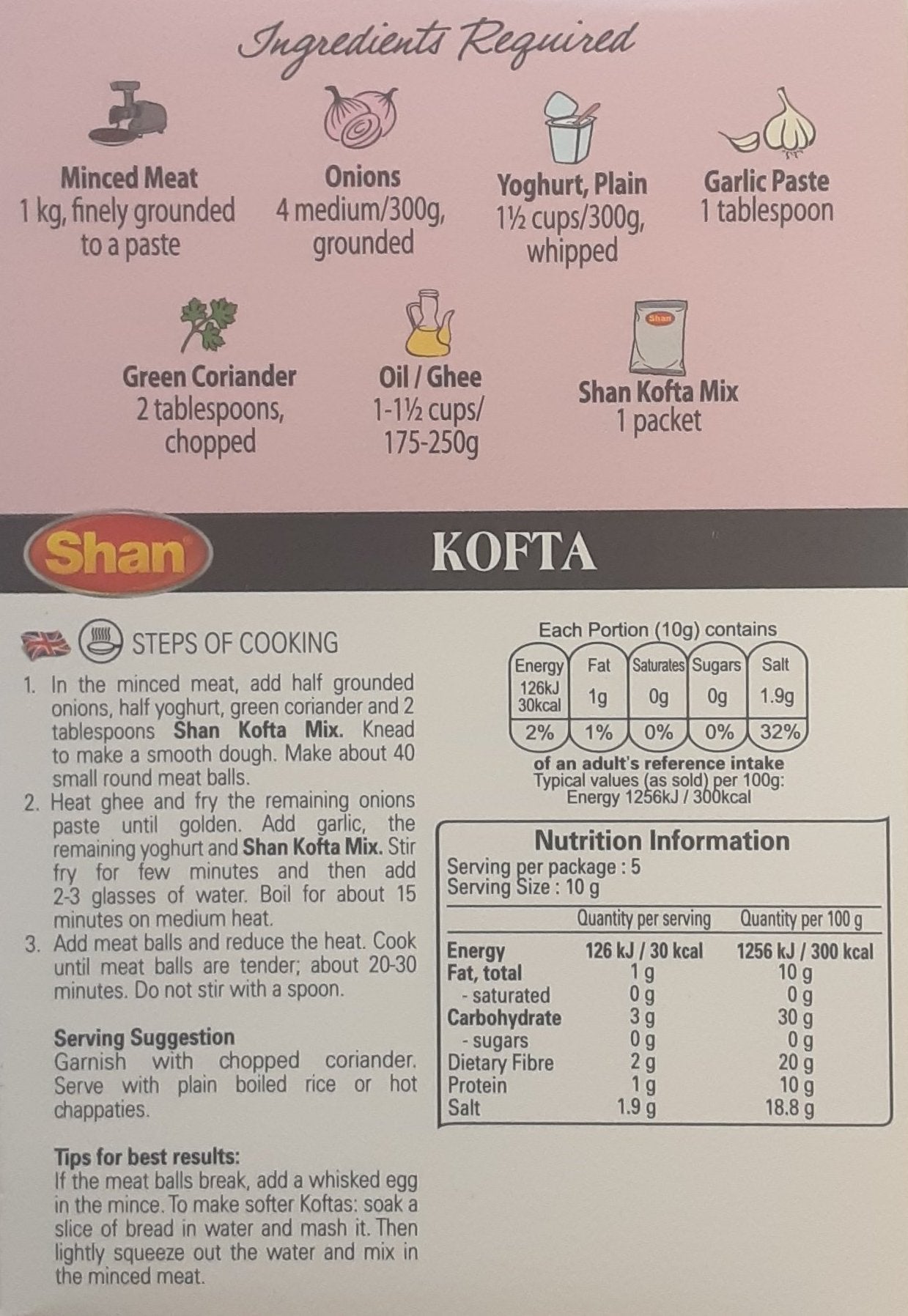 Shan Masala Kofta 50g Mix & Match Any 2 For £2.60 - Image 2