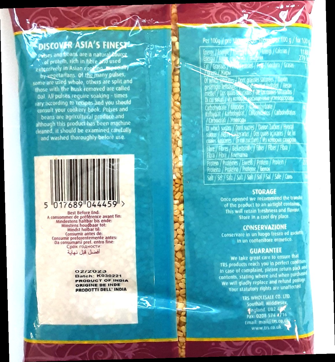 TRS Lentils Mung Dall 1kg - Image 2