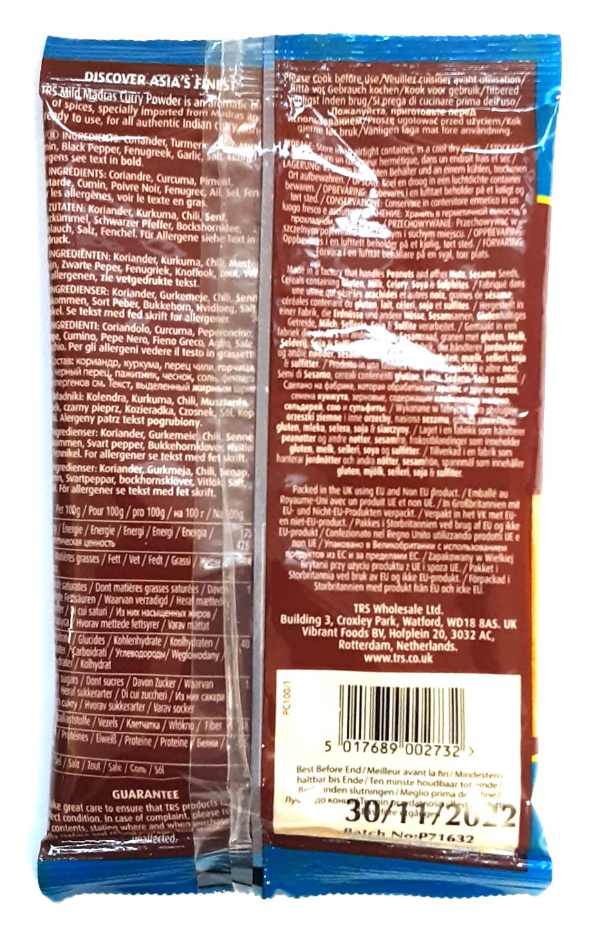 TRS Madras Curry Powder Mild 100g - Image 2