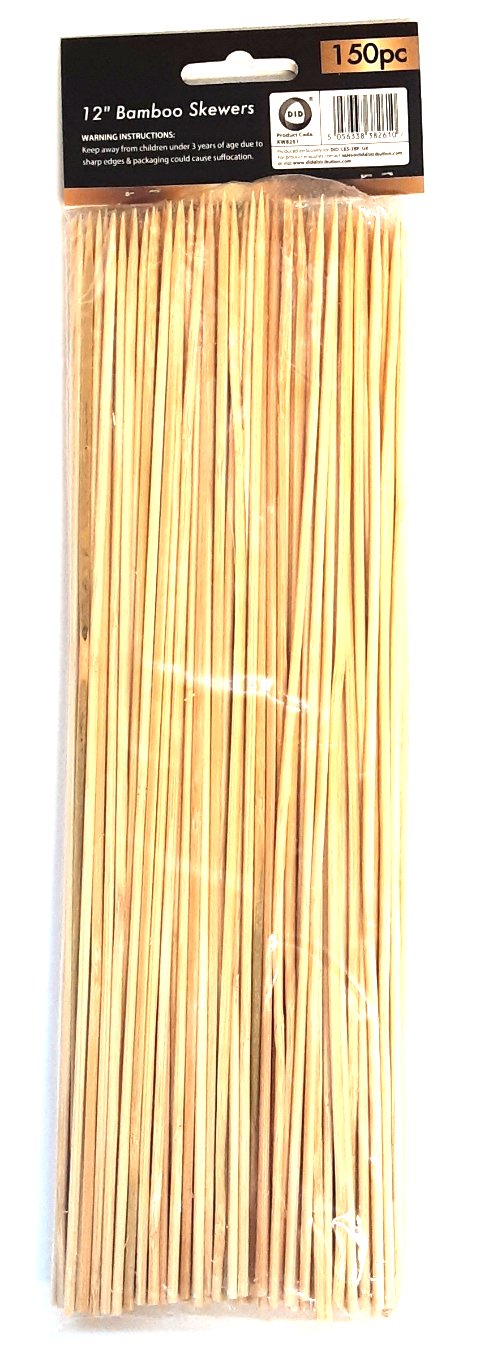 DID Bamboo Skewers 12" 150 pcs - Image 2
