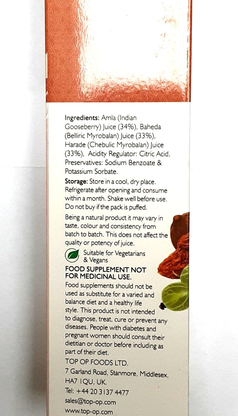 Top Op Triphala Juice 500ml - Image 2