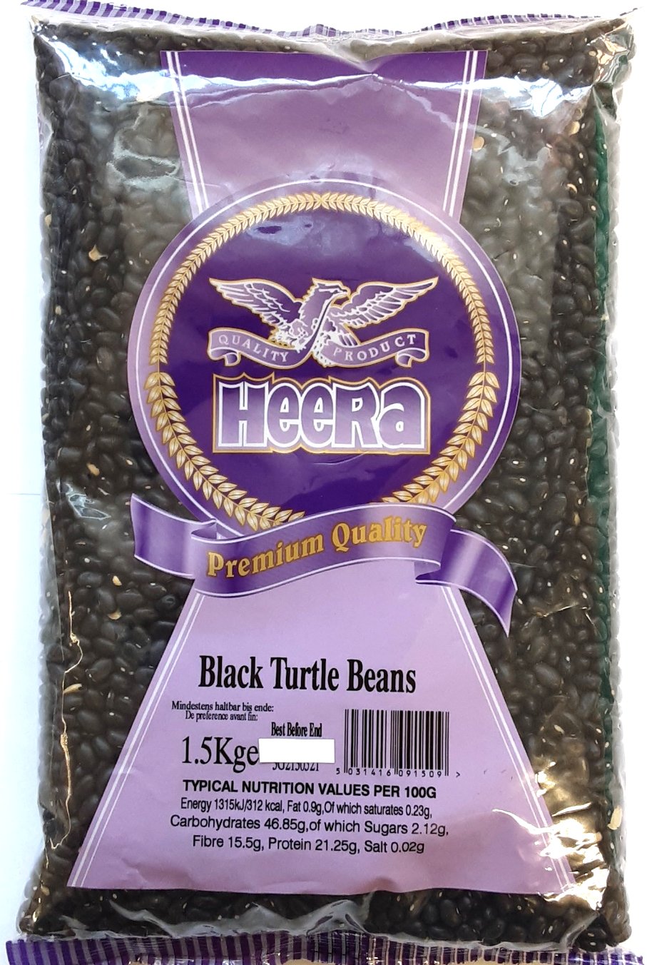Heera Beans Black Turtle 1.5kg