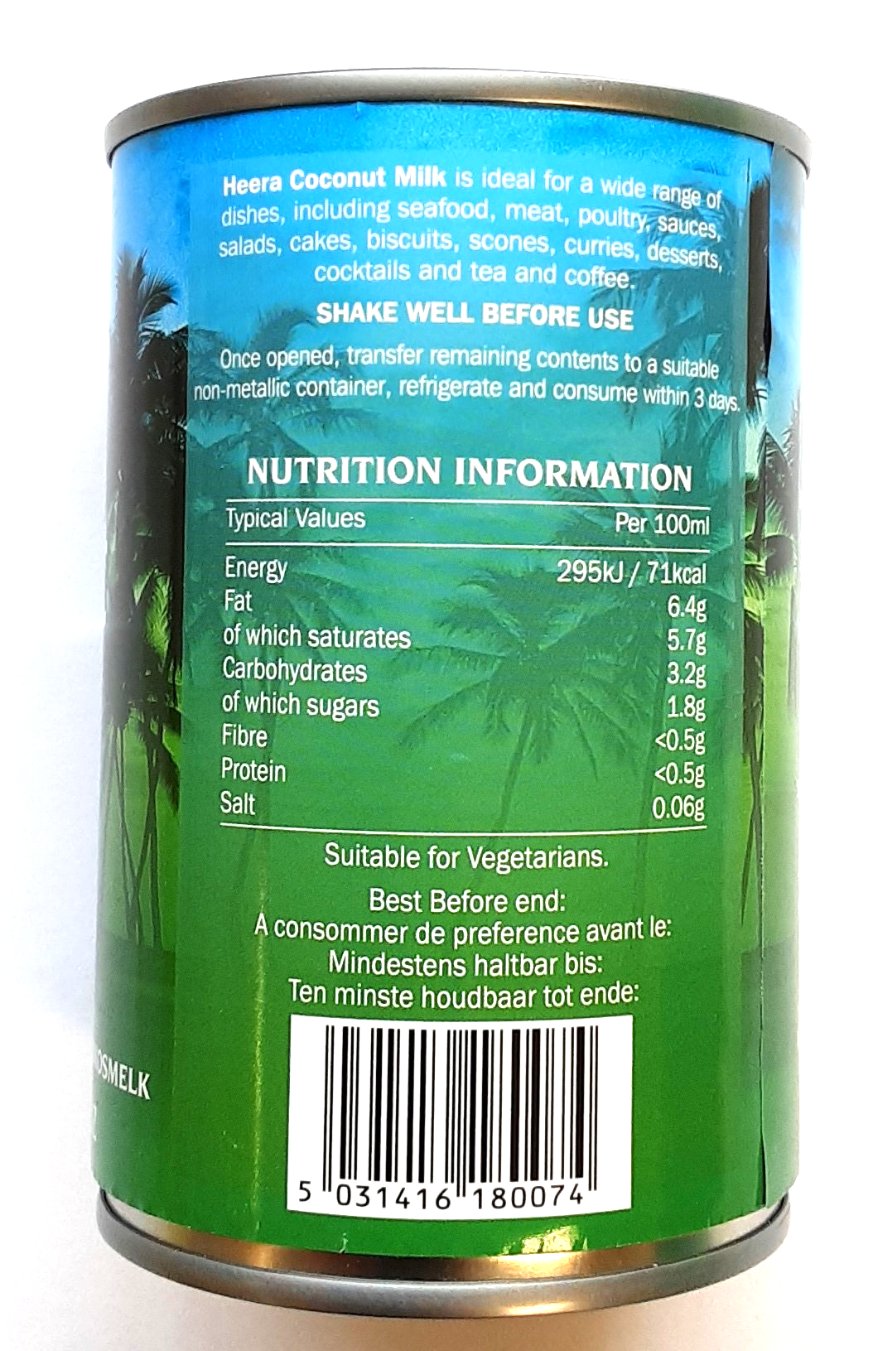 Heera Coconut Milk Light 400ml - Image 2