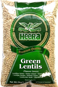 Heera Lentils Green Masoor Dall 2kg