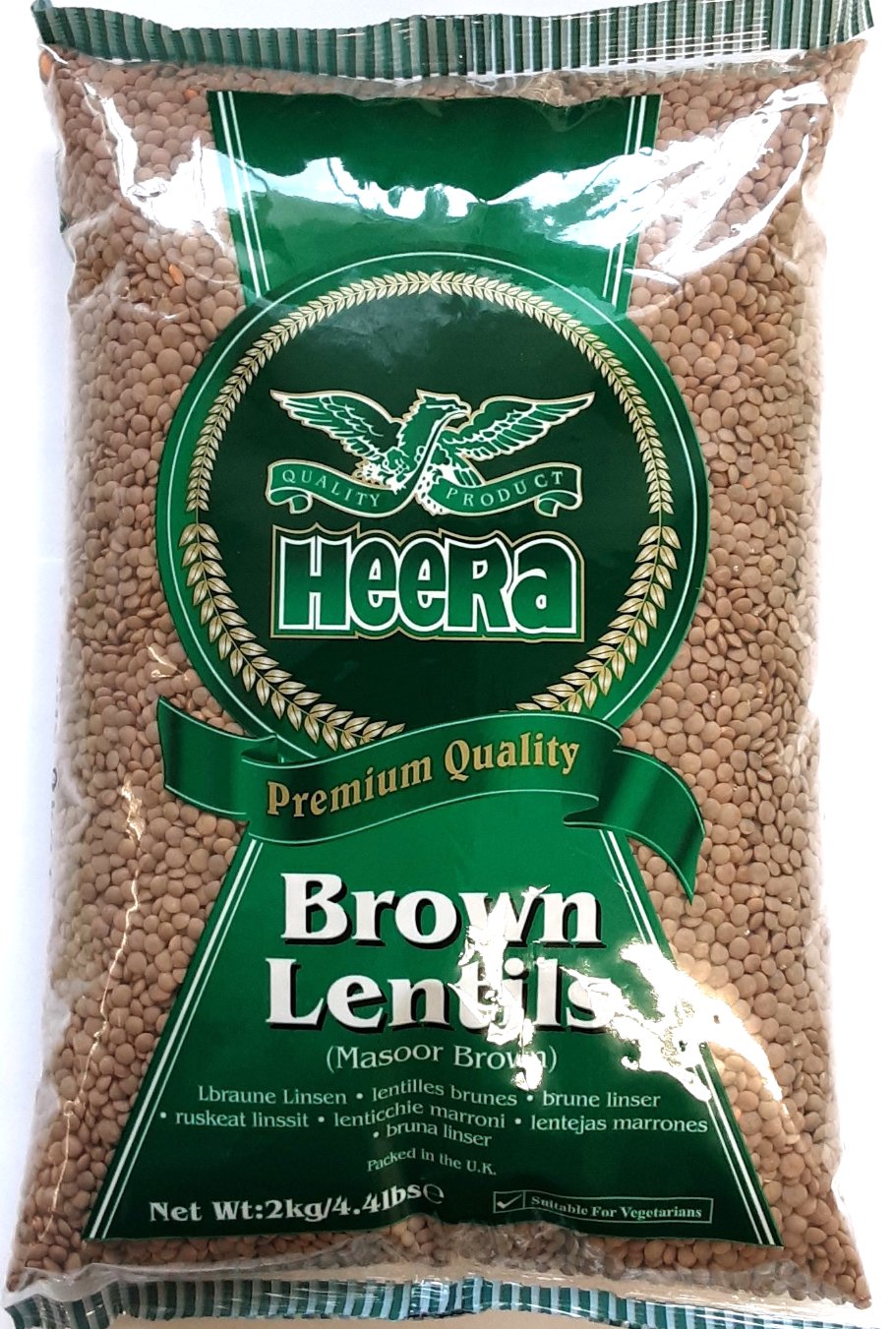 Heera Lentils Brown Masoor Dall 2kg
