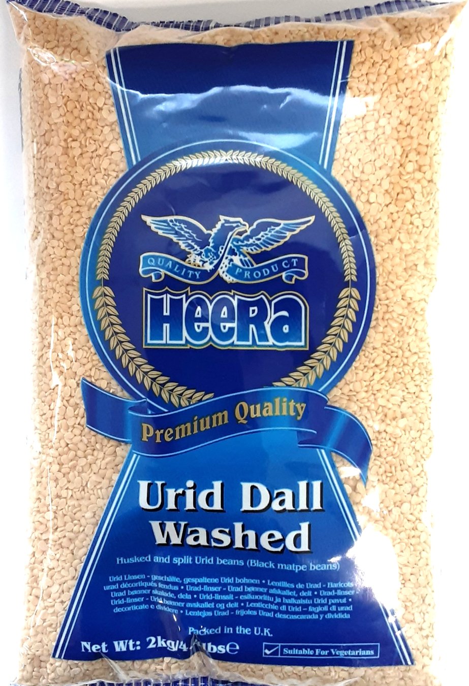 Heera Lentils Urid Dall Washed 2kg