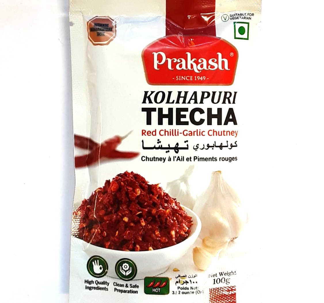 Prakash Kolhapuri Thecha Red Chilli Garlic Chutney 100g
