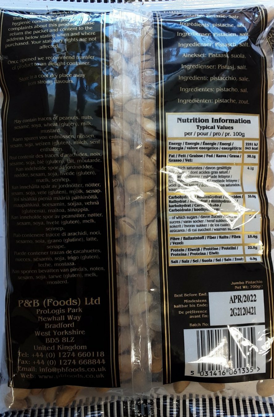 Heera Pistachio Roasted Salted 700g - Image 2
