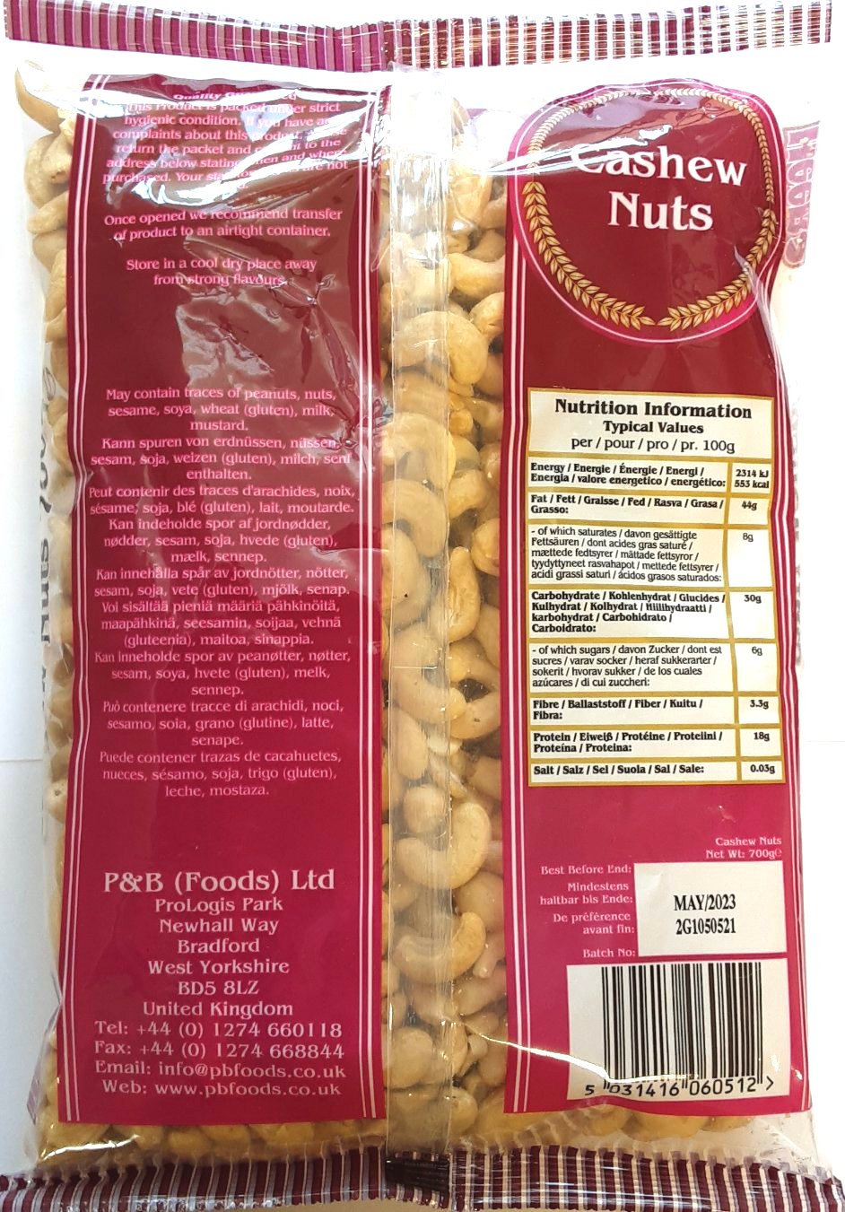 Heera Cashew Nuts 700g - Image 2
