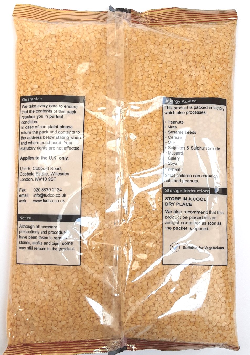 Fudco Lentils Moong Dall Washed 1.5kg - Image 2