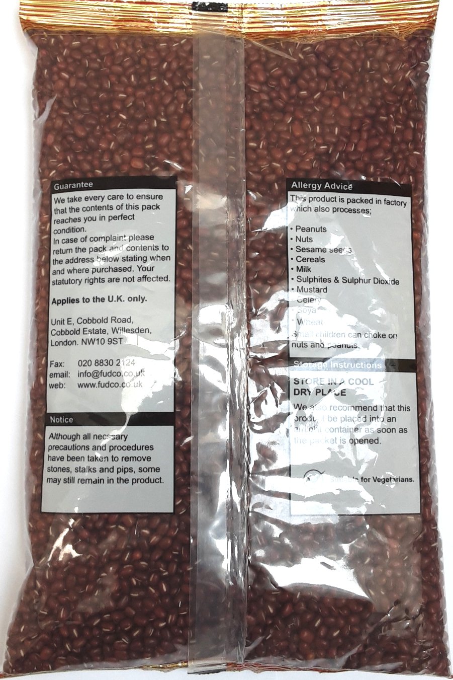 Fudco Beans Red Chowri Abzuki 1.5kg - Image 2