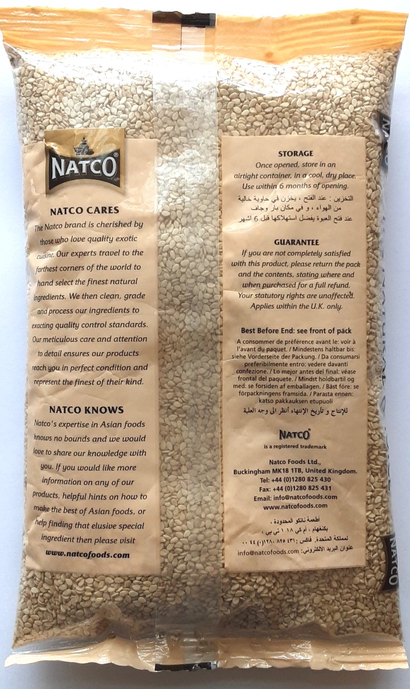 Natco Sesame Seeds Natural 400g - Image 2