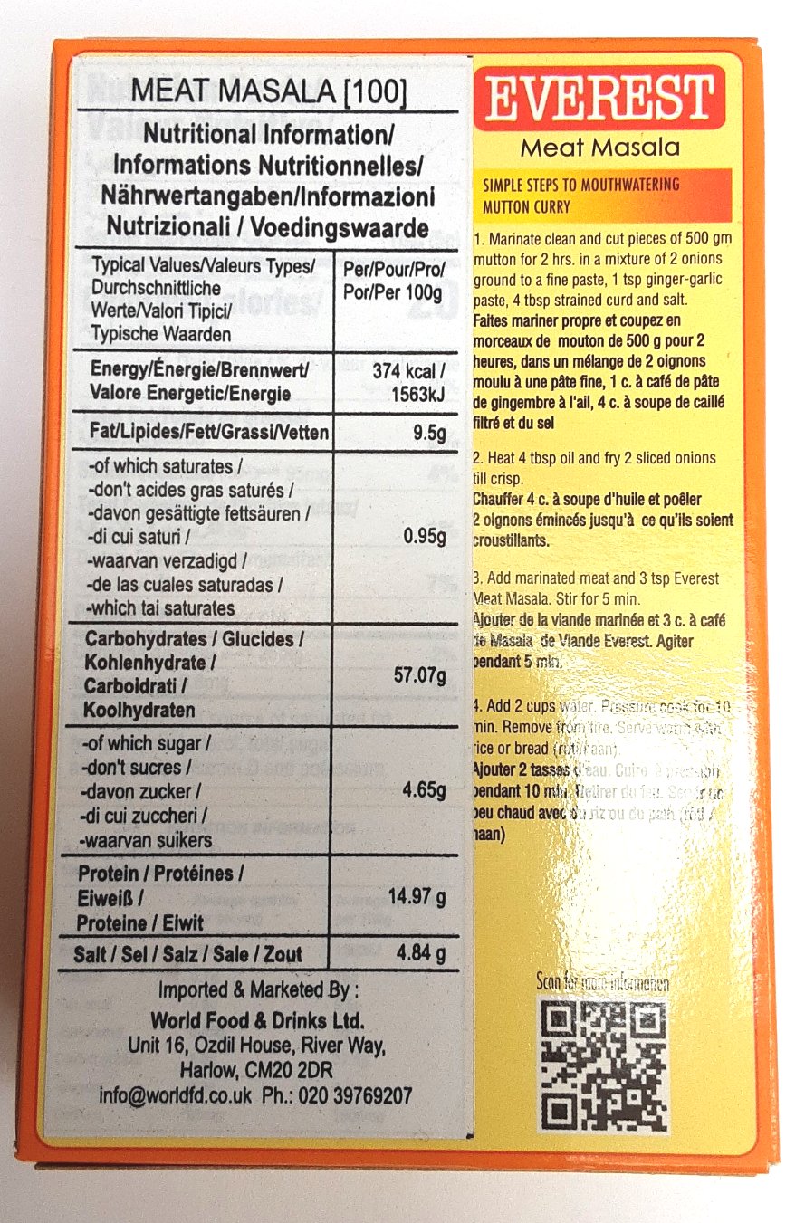 Everest Meat Masala 100g - Image 2