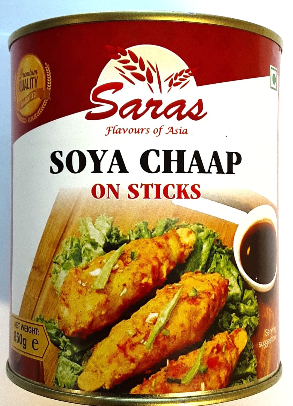 Saras Soya Chaap On Sticks 850g