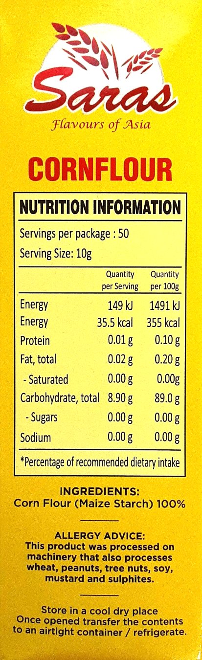 Saras Cornflour 500g - Image 2