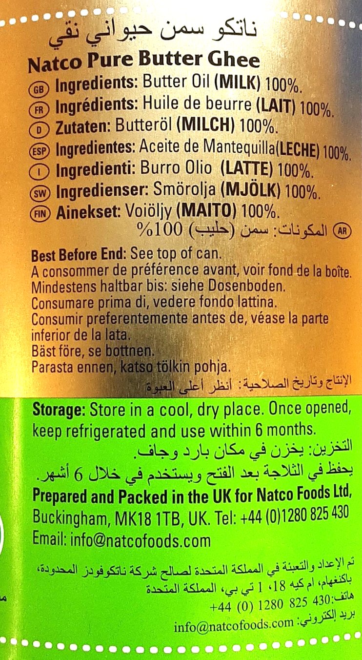 Natco Desi Ghee Pure Clarified Butter 2kg - Image 2