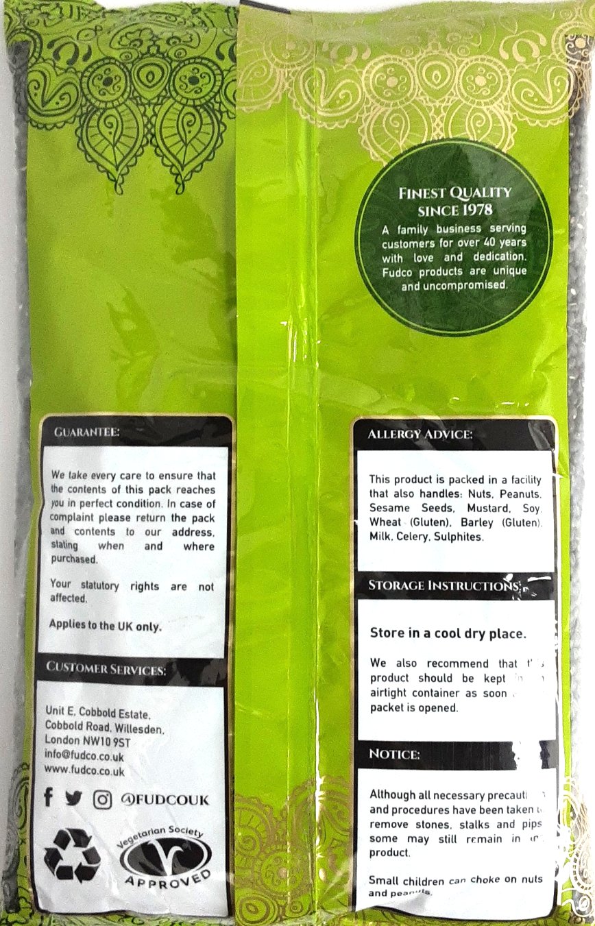 Fudco Beans Urad Whole 1.5kg - Image 2