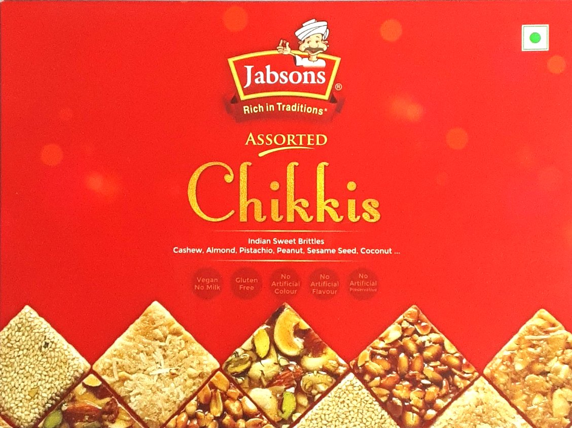 Jabsons Sweets Chikki Assorted 400g