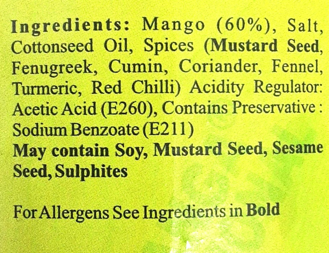 Pachranga Pickle Mango Peeled In Oil 800g - Image 2