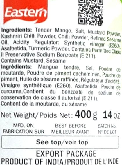 Eastern Pickle Tender Mango 400g - Image 2