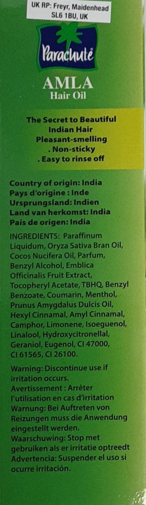 Parachute Amla Hair Oil With Coconut and Almond 190ml - Image 2