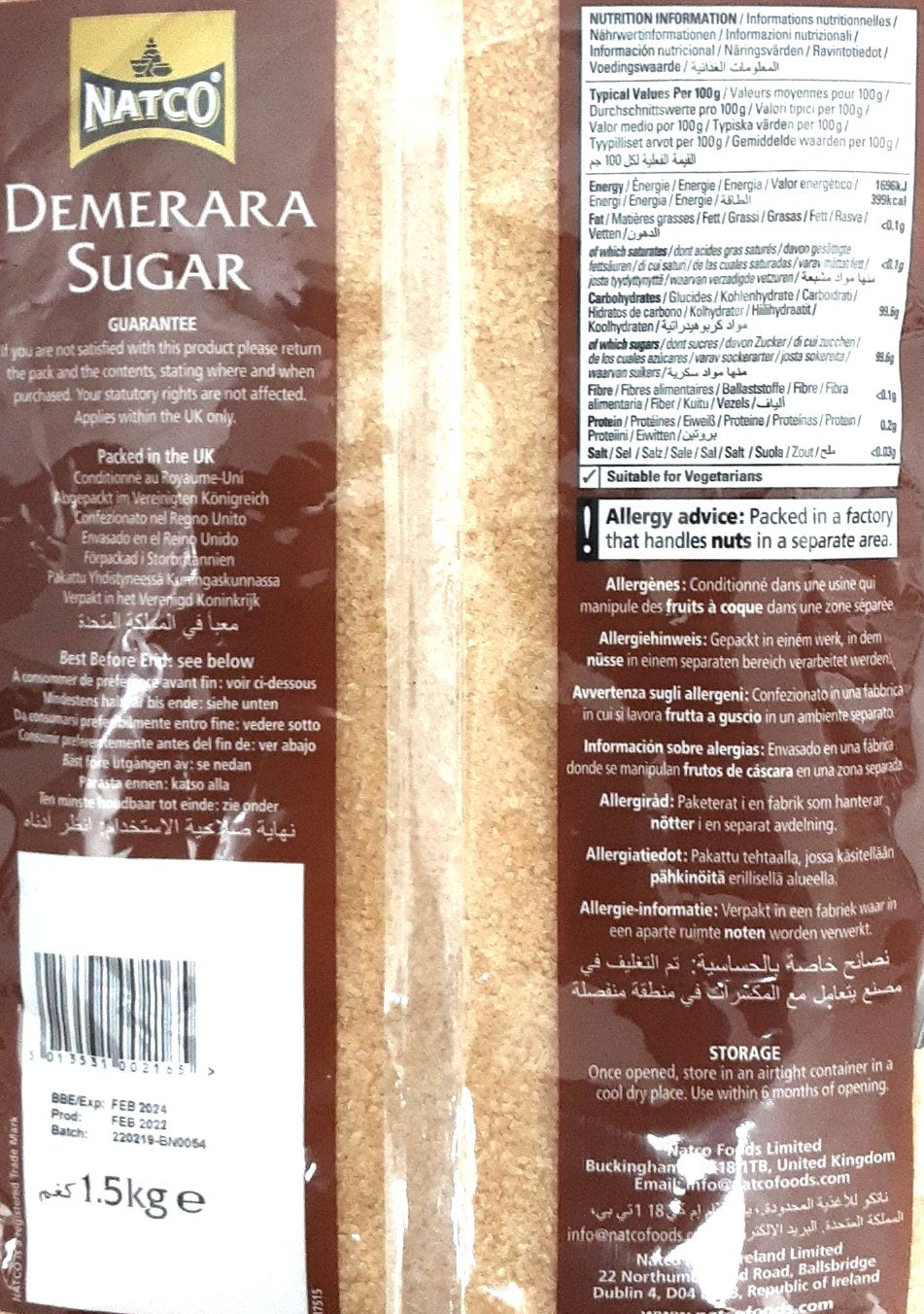 Natco Demerara Sugar 1.5kg - Image 2