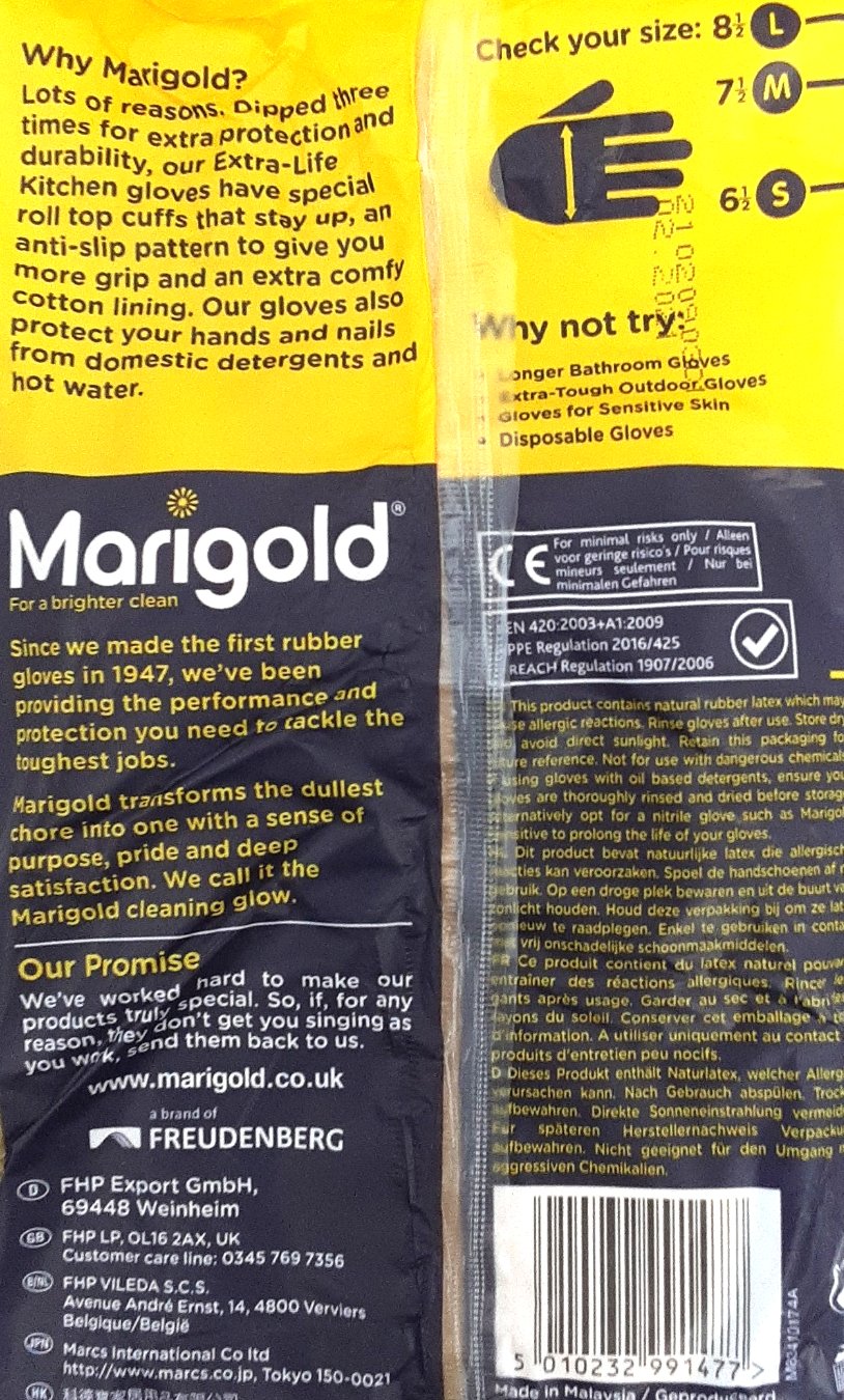 Marigold Kitchen Gloves M - Image 2