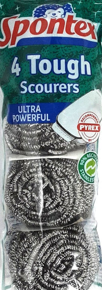 Spontex Tough Scourers 4Pcs