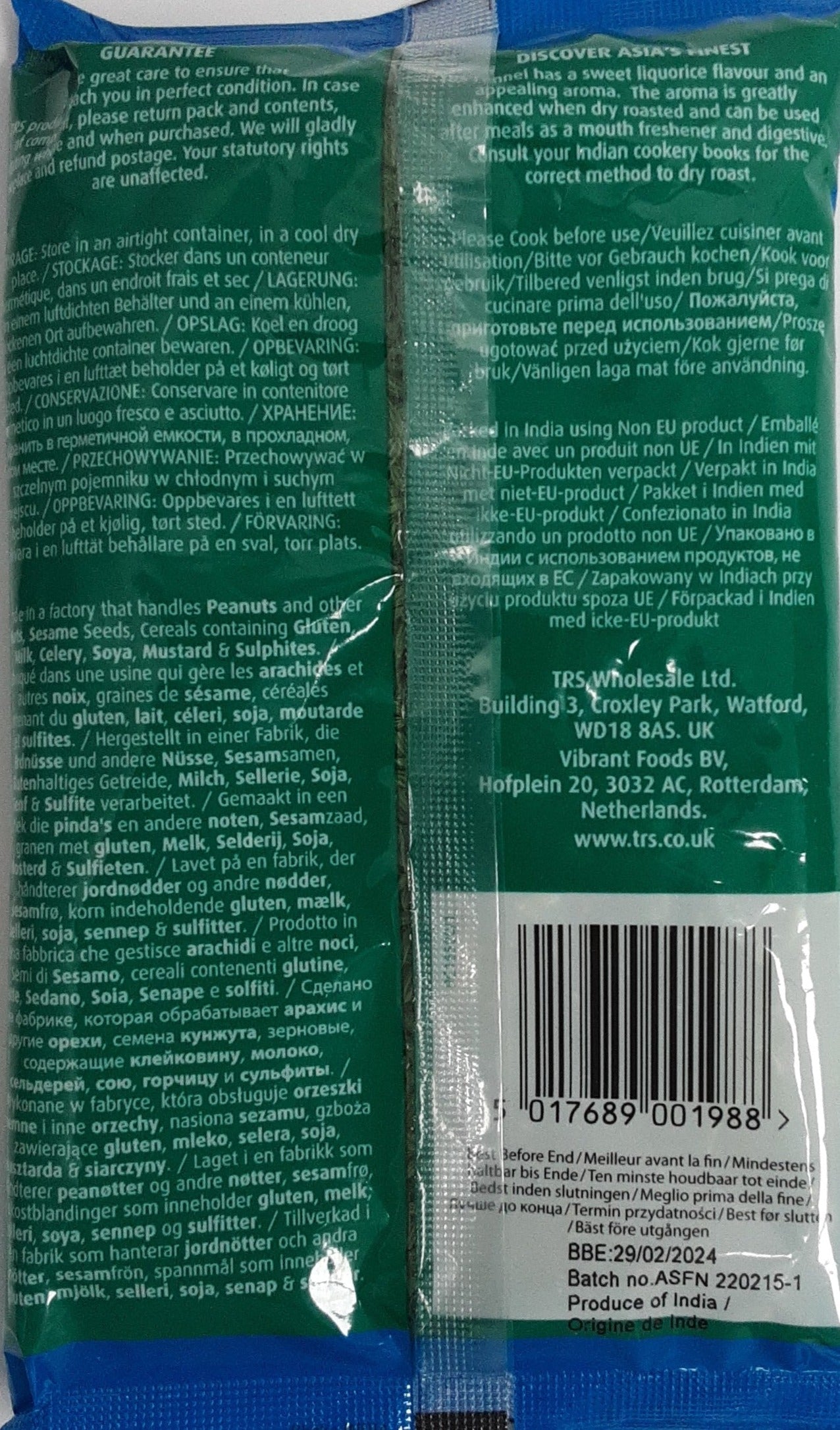 TRS Fennel Seeds Soonf 100g - Image 2