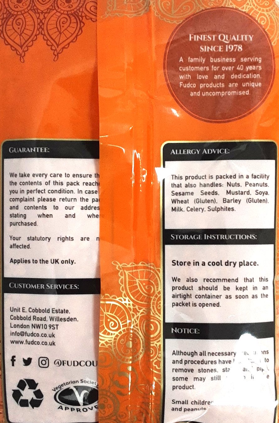 Fudco Lentils Red Split Masoor Dall 500g - Image 2