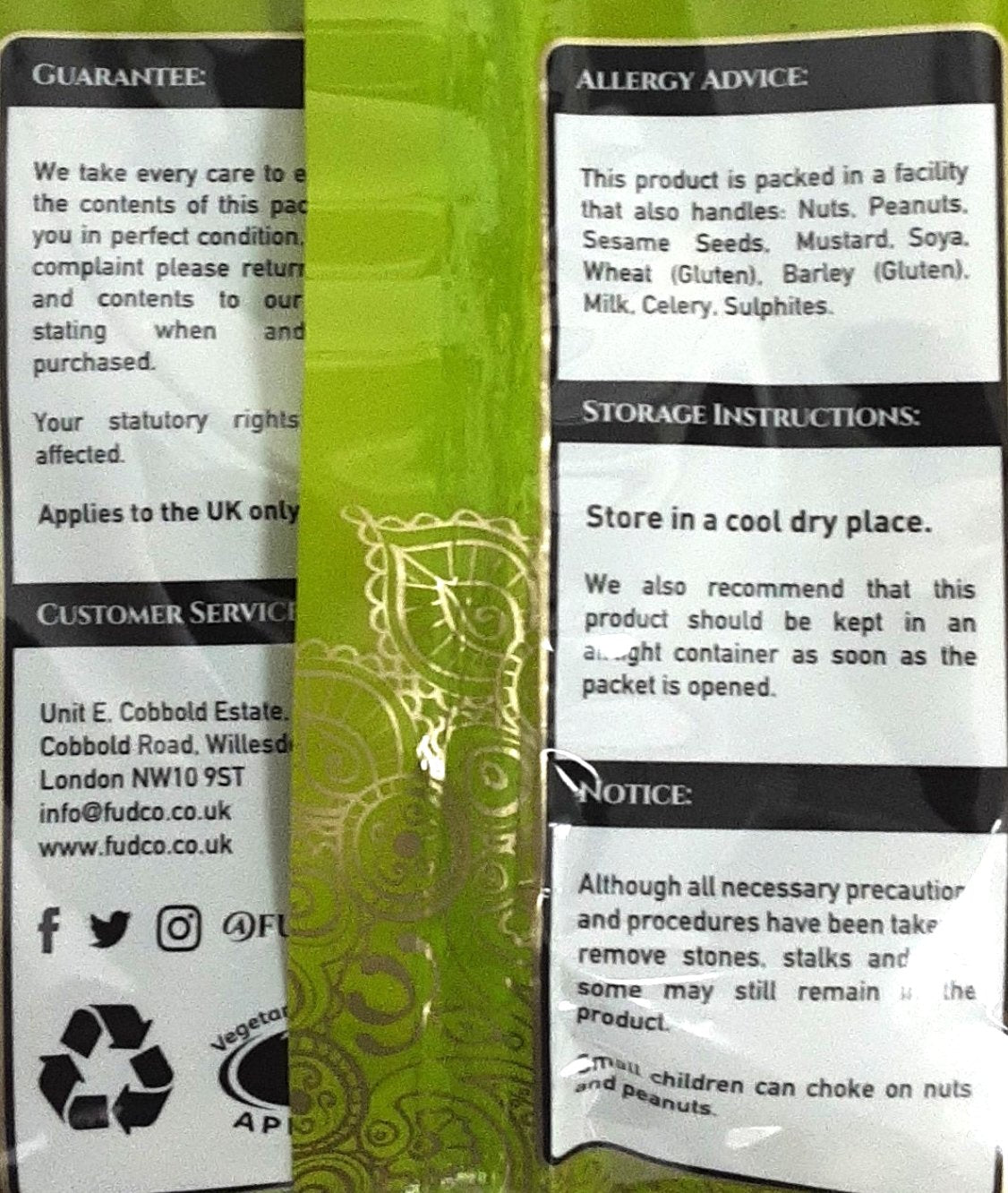 Fudco Cardamom Malabar Bold Green 150g - Image 2