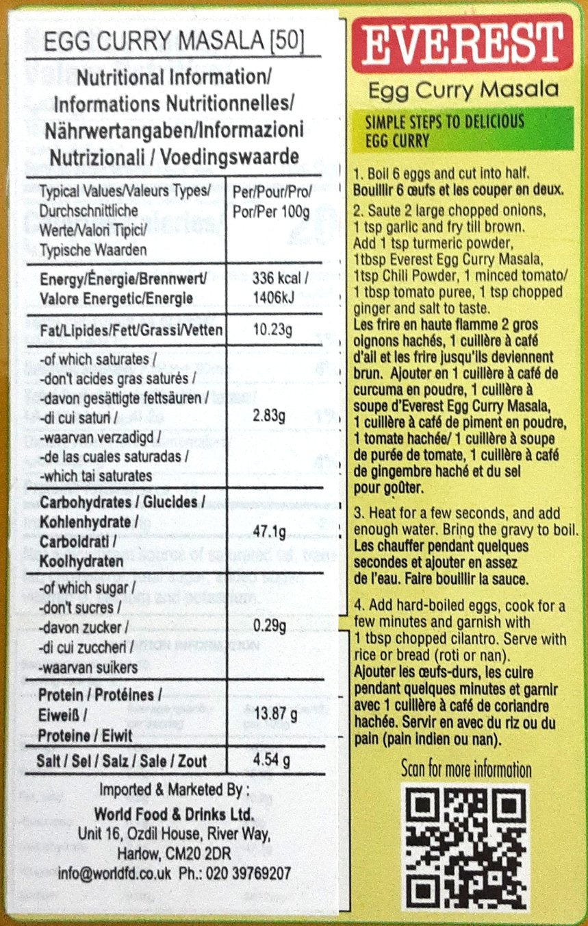 Everest Egg Curry Masala 50g - Image 2