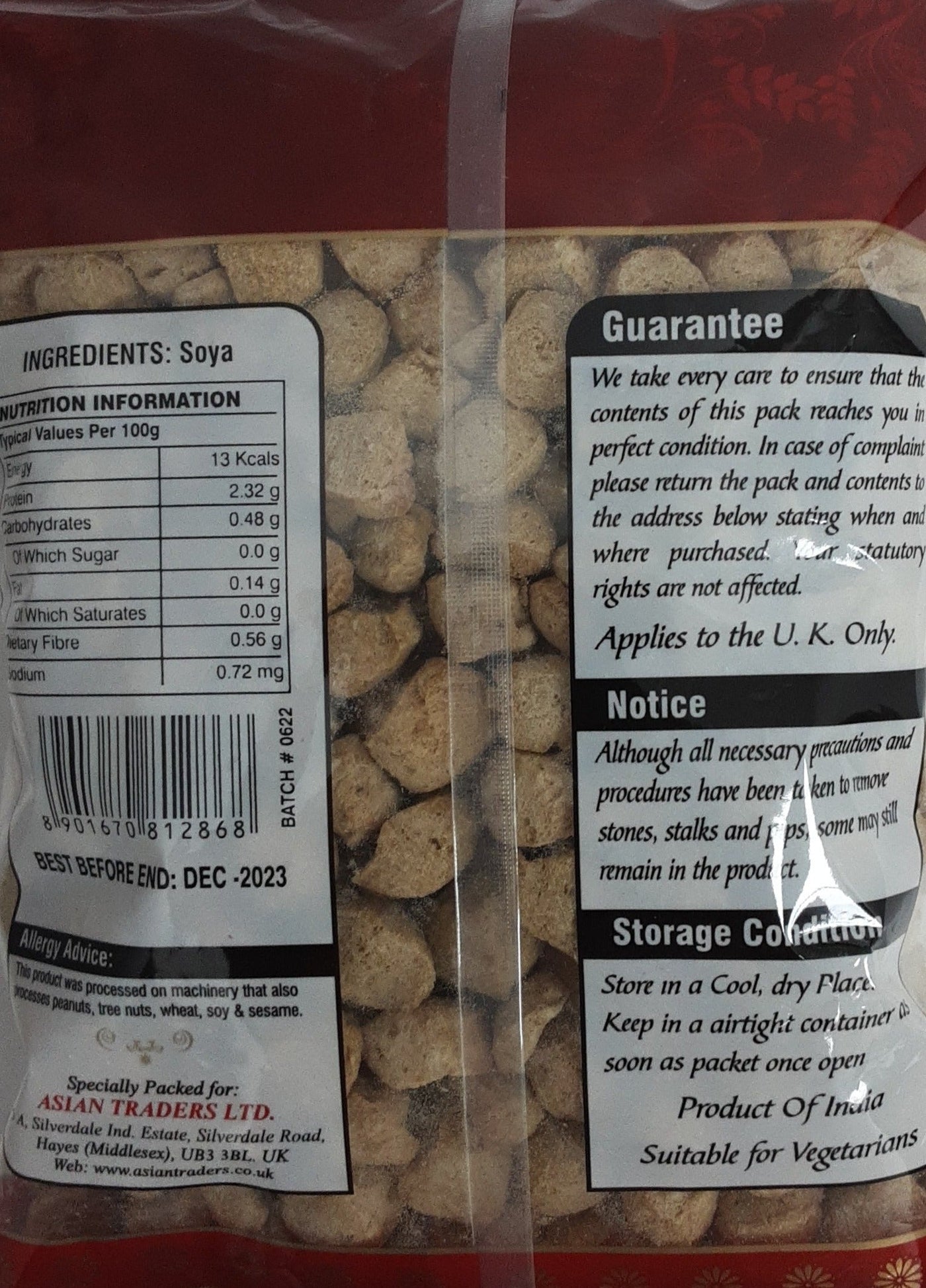 Saras Soya Chunks 500g - Image 2