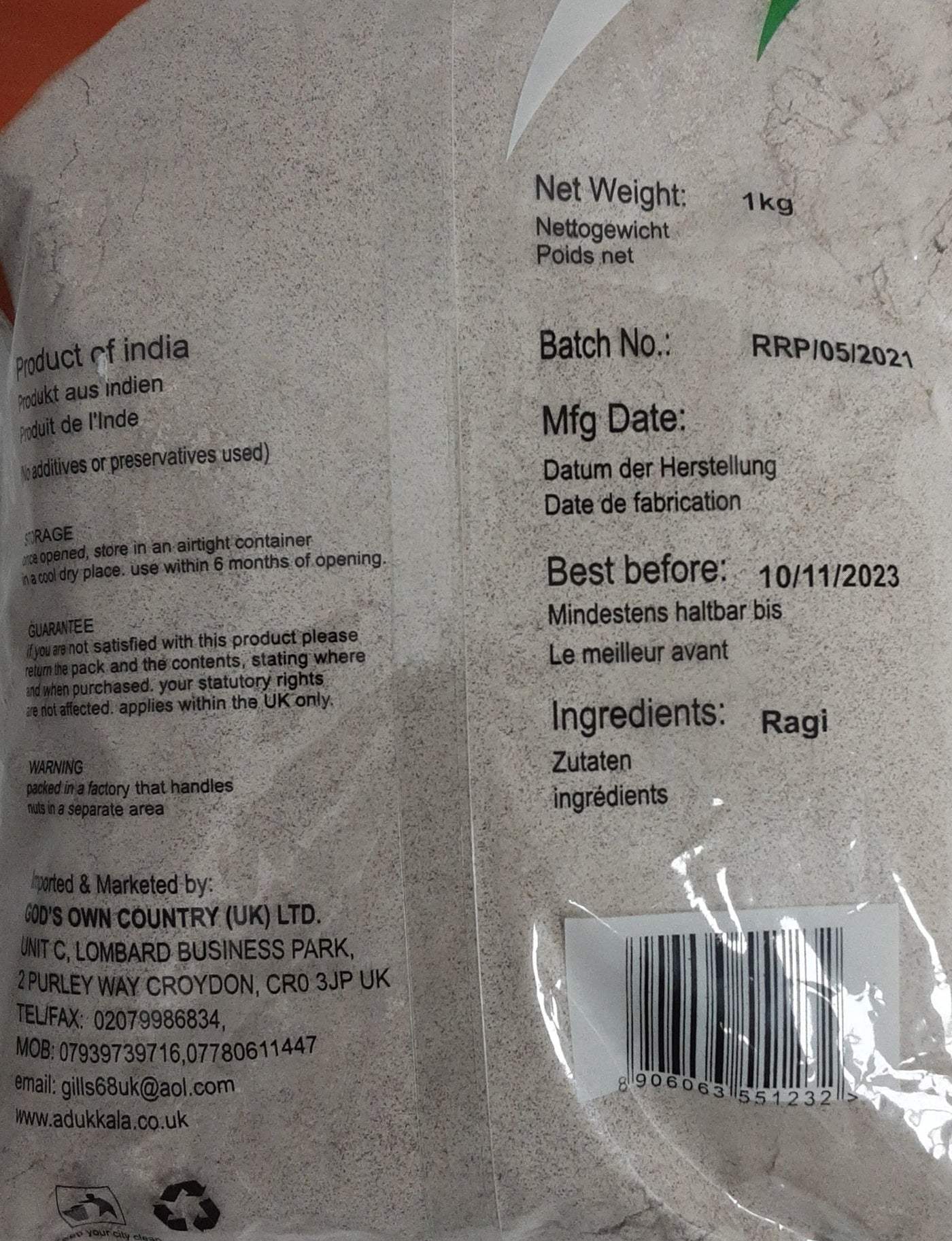 Karela Taste Roasted Ragi Powder 1Kg - Image 2