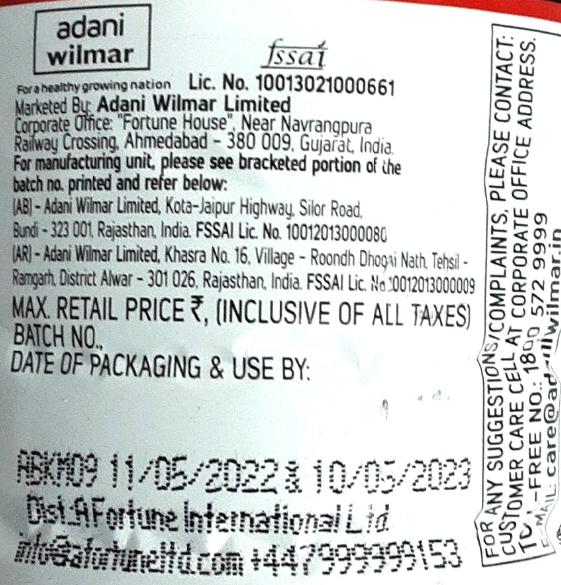 Fortune Oil Mustard Pure Kachi Ghani 1ltr - Image 2
