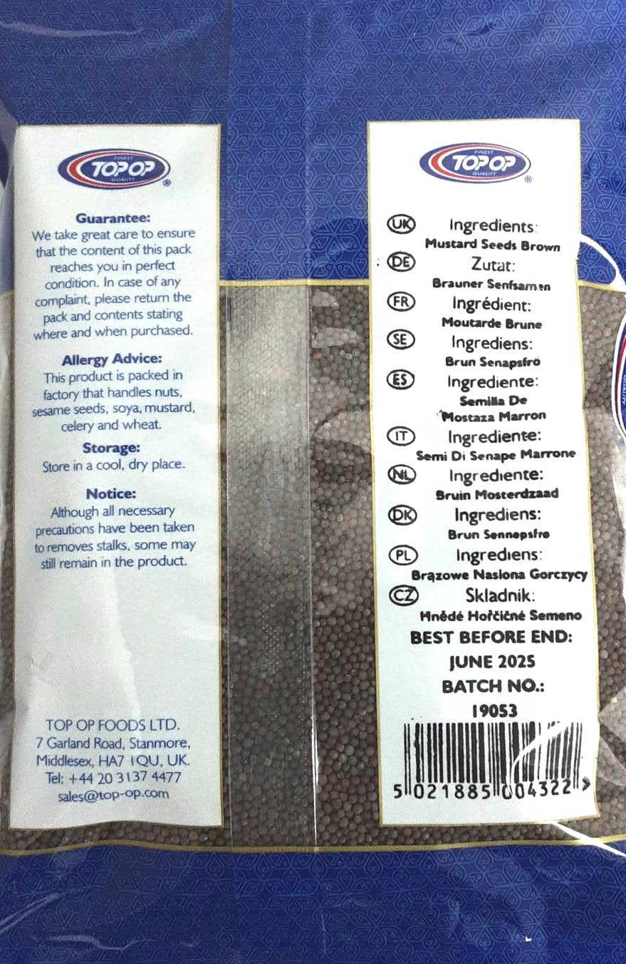 Top Op Mustard Seeds Brown 375g - Image 2