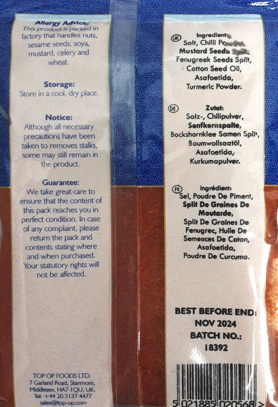 Top Op Achar Pickle Masala 100g - Image 2