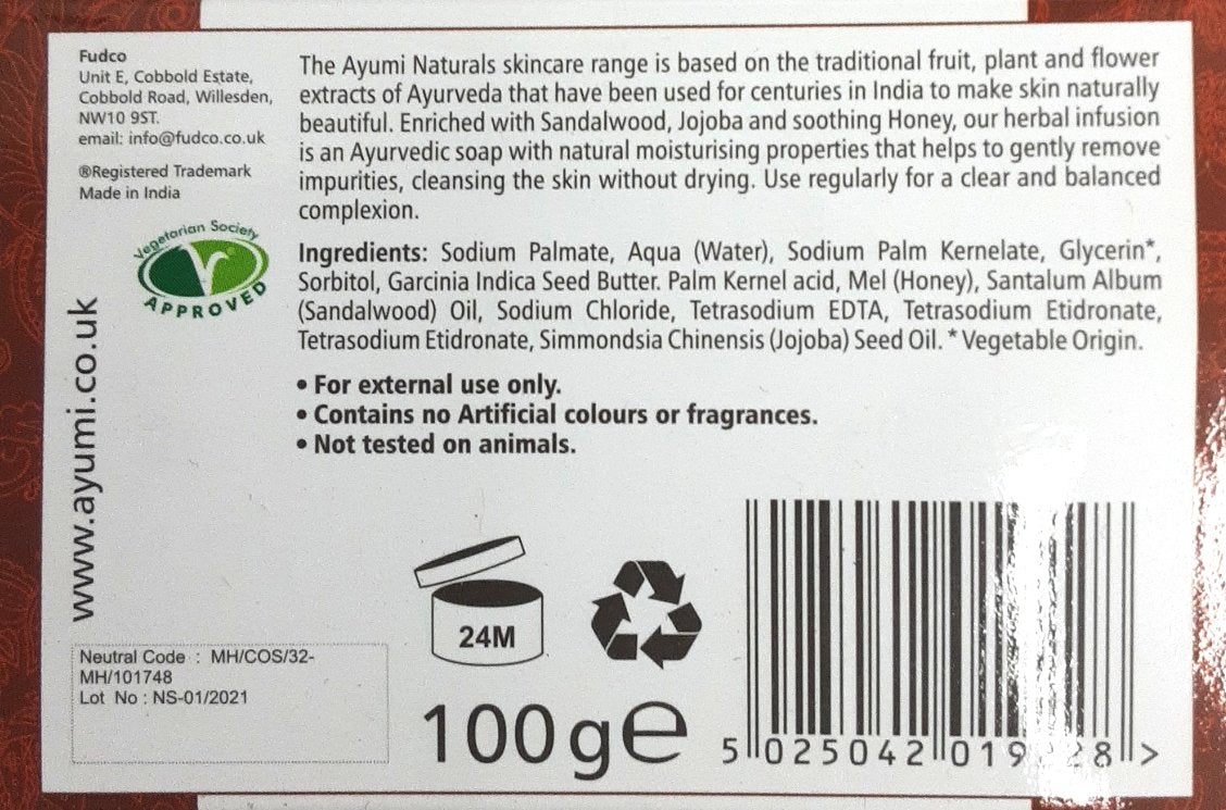 Ayumi Sandalwood Soap 100g - Image 2