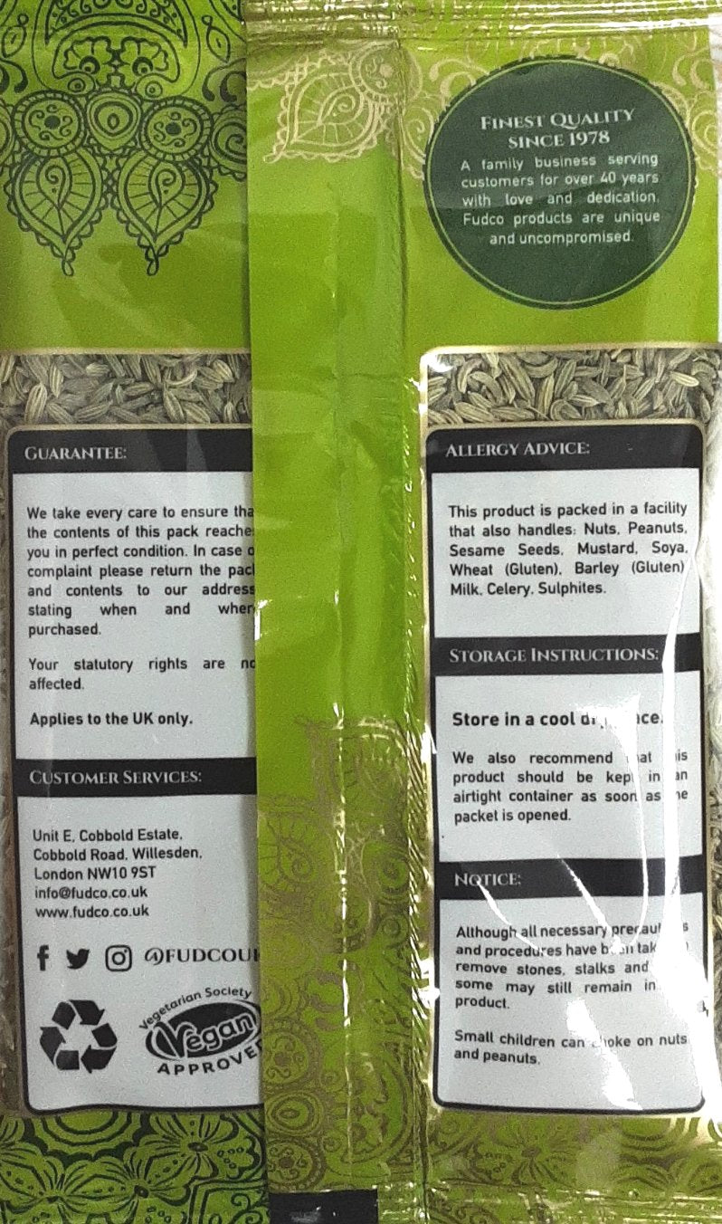 Fudco Fennel Seeds 100g - Image 2